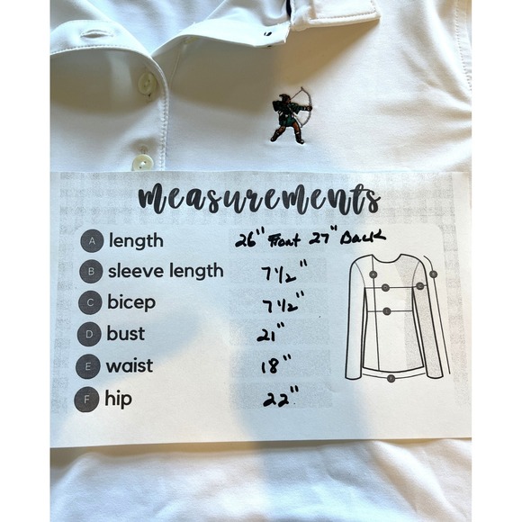 Womens Peter Millar White Golf Polo L Performance UPF 50 Sporty Resort Coastal - Picture 7 of 11